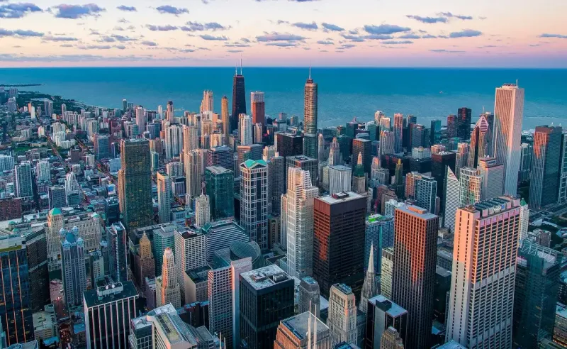 Chicago skyline — Royal Carriage Limousine service area
